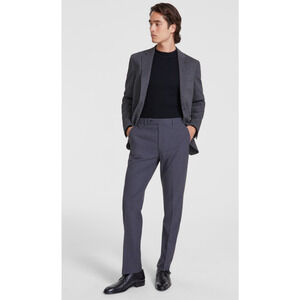 Calvin Klein Men Slim Fit Solid Dress Pants Charcoal Size 36X29